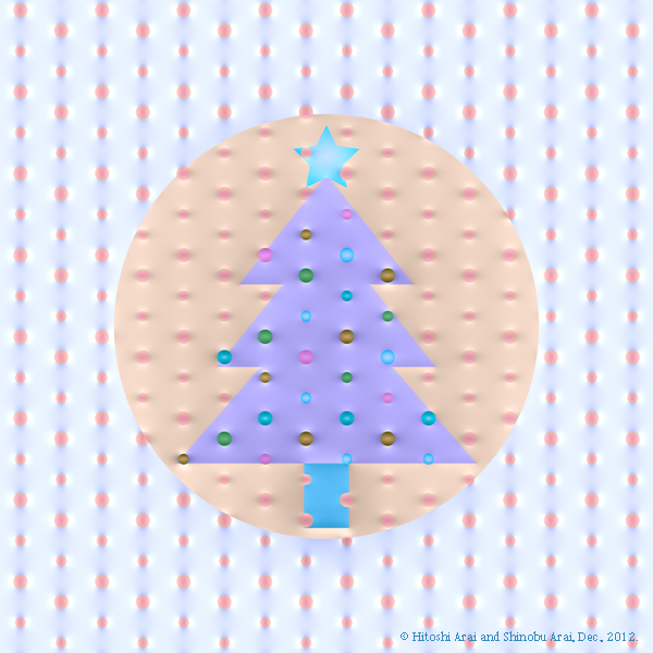 静止画が動いて見える錯視 クリスマス編 (新井・新井)
