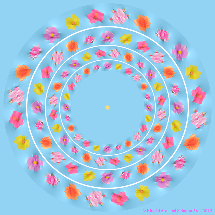 Flowers in Water Illusion