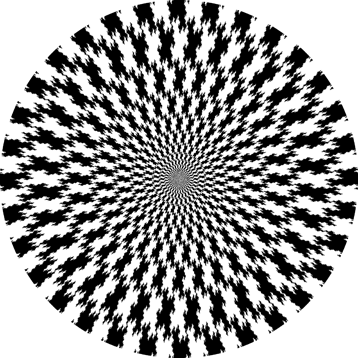 Fractal spiral illusion (Hitoshi Arai and Shinobu Arai)